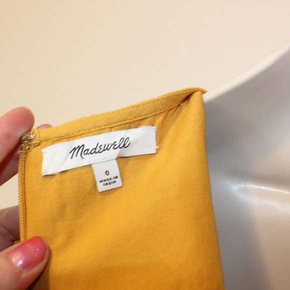 Madewell Yellow Flutter Sleeve Sundress - Picture 7 of 9